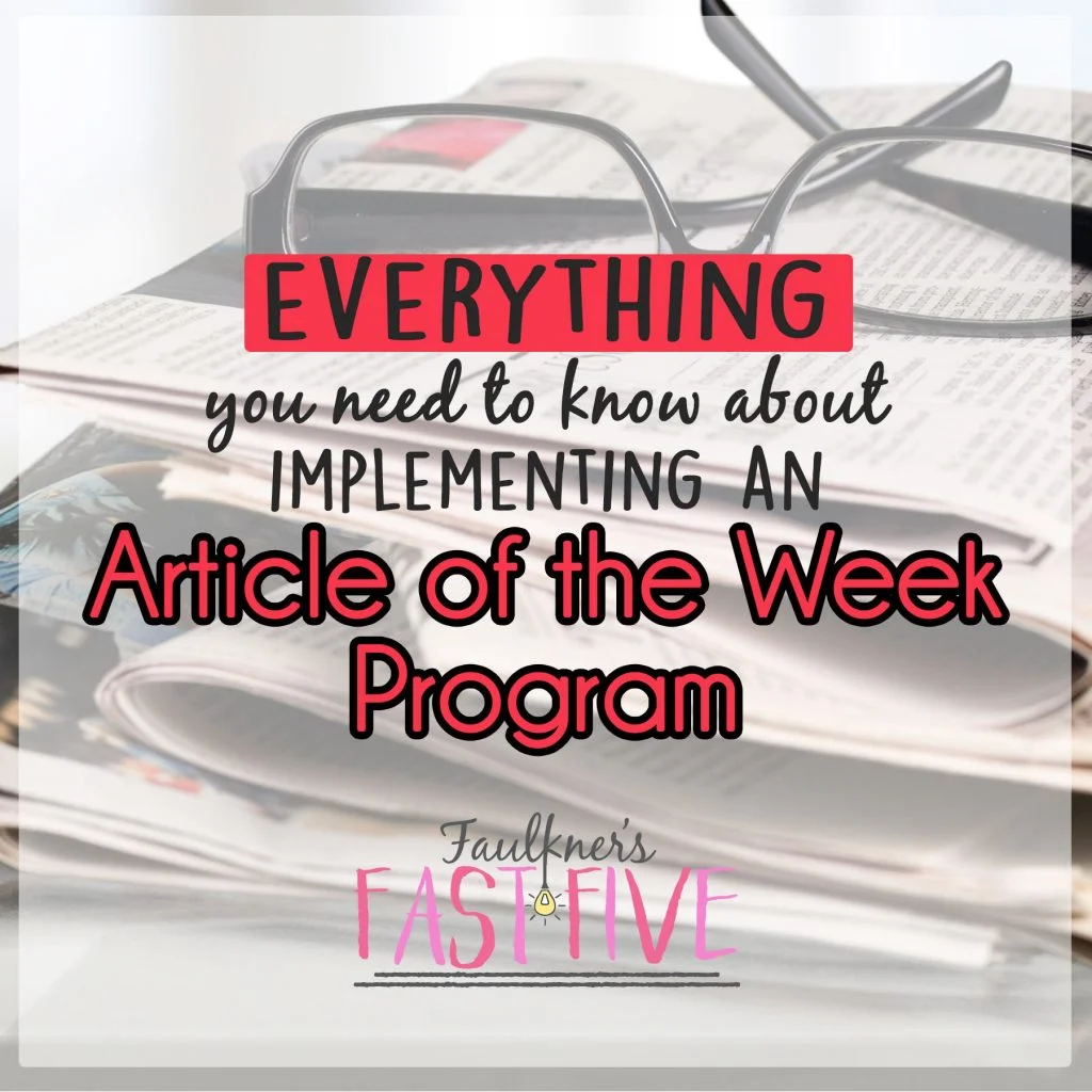 Everything You Need to Know about Article of the Week